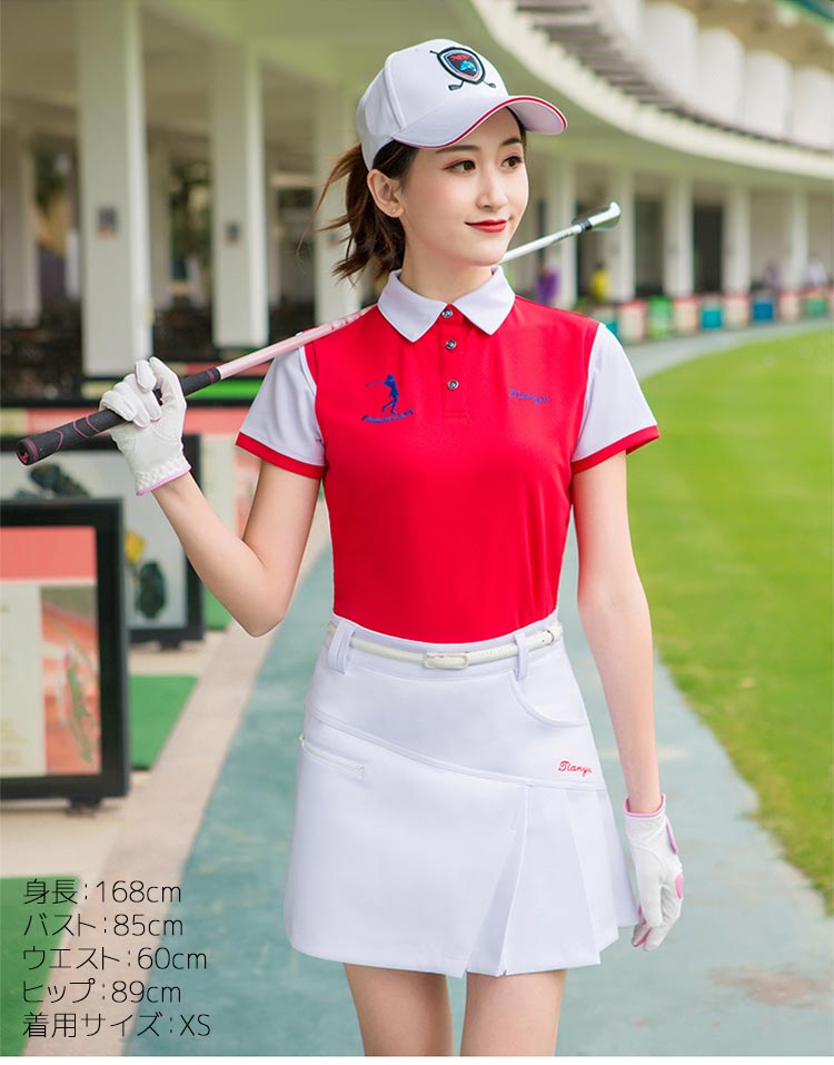 adidas golf☆ホワイトプリーツスカート