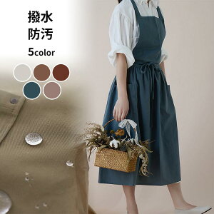 エプロン レディース 大きいサイズ 婦人 ママ 主婦 親子 家庭用 大人可愛い かわいい おしゃれ 北欧 厨房 美容師 業務用 美術 学校 撥水 防汚 着脱簡単 エプロンワンピース カフェエプロン ロ