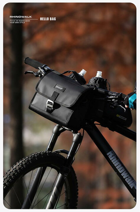 自転車 バッグ 自転車フロントバッグ 通勤ショルダーバッグ 多機能防水 イエロー