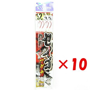 【 まとめ買い ×10個セット 】 「 ささめ針 SASAME K-208 セイゴ投ヅリ 12号ハリス 3 」 【 送料無料 】 【 楽天 月間MVP & 月間優良ショップ ダブル受賞店 】 釣り 釣り具 釣具 釣り用品