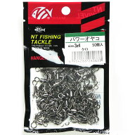 「NTスイベル ハンガー式 パワーオヤコ 黒(50個入) 3×4」 【 送料無料 】