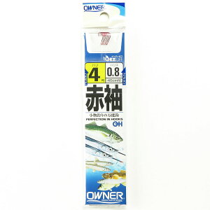 「 OWNER オーナー 糸付 赤袖 4-0.8号 」 【 楽天 月間MVP & 月間優良ショップ ダブル受賞店 】 釣具 釣り具 釣り用品