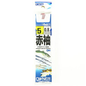 「 OWNER オーナー 糸付 赤袖 5-0.8号 」 【 楽天 月間MVP & 月間優良ショップ ダブル受賞店 】 釣具 釣り具 釣り用品