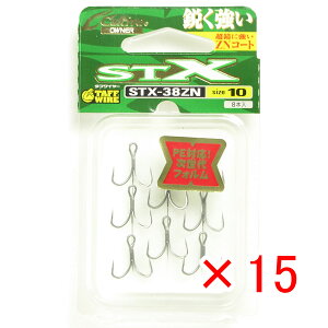 【 まとめ買い ×15個セット 】 「 OWNER オーナー スティンガートリプルエクストラ 10号 トリプルフック STX-38 」 【 楽天 月間MVP & 月間優良ショップ ダブル受賞店 】 釣具 釣り具 釣り用品