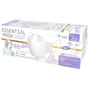 y ܂Ƃߔ10Zbg z ӂ ESSENTIAL MASK sDz}XN p[zCg FD30-WH }XNP[Xt 30 y  z