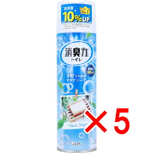 【 まとめ買い5個セット 】 トイレの消臭力スプレー アクアソープ 365mL 【 送料無料 】