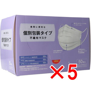 y ܂Ƃߔ5Zbg z ʕ^Cv sDz}XN ߃TCY 50 y  z