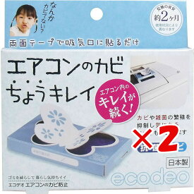 【 まとめ買い ×2個セット 】 「 エアコンのカビ ちょうキレイ 約2ヶ月 1個入 」 【 送料無料 】 【 楽天 月間MVP & 月間優良ショップ ダブル受賞店 】