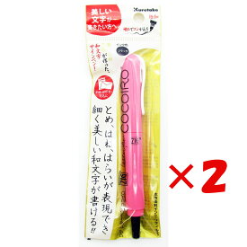 【 まとめ買い ×2個セット 】 「 サインペン 呉竹 ZIG Letter pen COCOIRO ジグ レターペン ココイロ 極細ブラック 夢苺 LPCR010-02S 」 【 楽天ランキング1位 】【 月間MVP & 月間優良ショップ 】