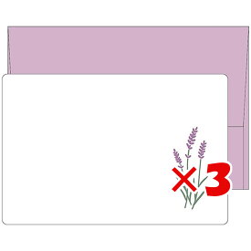 【 まとめ買い ×3個セット 】 「 エルコミューン ミニカード mois et fleurs ミニメッセージカードセット lavender MOF-107 」 【 楽天 月間MVP & 月間優良ショップ ダブル受賞店 】