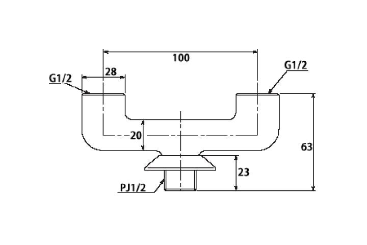 楽天市場】カクダイ,二方ソケット,分岐ソケット,単水栓2個設置用,横