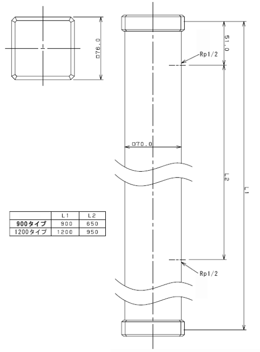 サドル付分水栓 前澤オリジナル（M型）B（コック式） 鋳鉄管