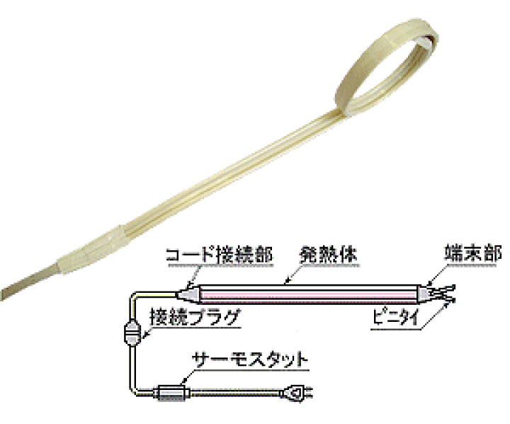 楽天市場】山清電気,RHR-1m,水道凍結防止器,レギュラータイプ,長さ1m