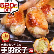 ＼今だけ520円OFF★エントリーで最大10倍／ ★楽天1位★ おつまみ 餃子 手羽餃子 20本セット 5本×4袋［ …