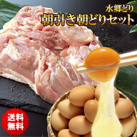 鶏肉 朝引き朝どりセット 水郷どり 1羽分 (もも肉2枚 胸肉2枚 ささみ2本) 放し飼い自然卵 5個詰 (＋破損…