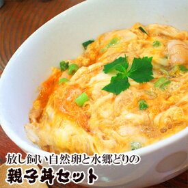 親子丼セット 『水郷どり』と『放し飼い自然卵』の親子丼セット！ミールキット 鶏肉 国産 千葉県産 産地直送 親子丼 専門店 卵 割下 鶏肉 セットでお買い得 平飼い 放し飼い ※【 冷蔵 限定配送 】※冷凍限定商品とは同梱不可 別途送料がかかります