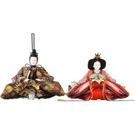 ひな人形 親王単品 DIYひな 京十番 三五 京極 f 110 茄子紺地松竹柄 130751