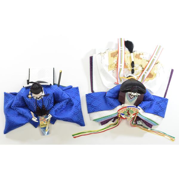楽天市場 ひな人形 親王単品 きよら 青 京十番 三五 スカイブルー 雲立涌中柄 高田卸方屋