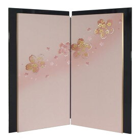 ひな人形 ひな道具 単品 部品 売り 二曲屏風 和らぎYM 60-30-04 楓香乃桜 302134