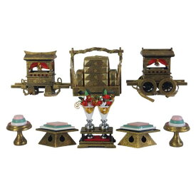 ひな人形 ひな道具 単品 部品 売り 前飾道具 六品道具 黒爪唐草 128765