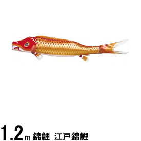 鯉のぼり 渡辺鯉 こいのぼり単品 江戸錦鯉 赤鯉 1．2m 139617168