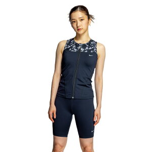 ★900円OFFクーポンあり★ フィットネス水着 レディース セパレート ナイキ NIKE ジップ付き セパレーツ 上下セット 2993144 スイムウェア M-3L 胸カップ付き 足つき