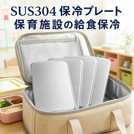 【SUS304保冷プレート】【保育施設の給食保冷】冷却プレート ステンレス アイスパック 氷のう 弁当用 保冷バッグ クーラーボックス