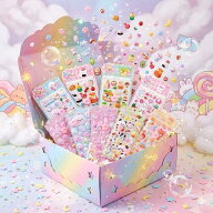 【2026年モデル】ず〜っと触っていたくなる ／ ぷにぷに ぷっくり シール 猫の肉球 シマエナガ 立体シー…