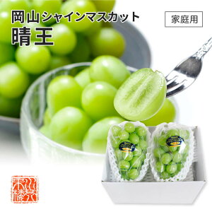 2025 シャインマスカット 晴王 家庭用 訳あり 約600g×2房 岡山県産 ぶどう ブドウ 葡萄 フルーツ 9月中旬頃より発送