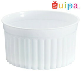 ■【耐熱】PP71-100　デザートカップ（マーブルカップ） B　白　10個 【日本製】【デザートカップ プリンカップ プリン型 プラスチック容器 カップ】