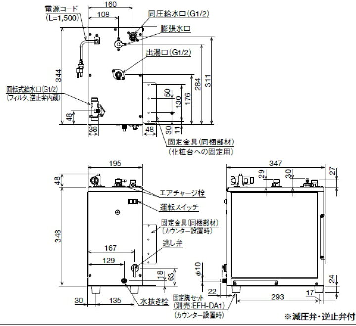 楽天市場】LIXIL リクシル 電気温水器 ゆプラス タンク容量12リットル 