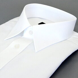 ワイシャツ Yシャツ 長袖ワイシャツ 形態安定ワイシャツ レギュラー Yシャツ レギュラーカラー 白無地 38Z002-19