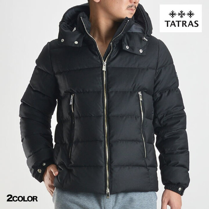 タトラス TATRAS ダウンジャケット DOMIZIANO ドミッツィアーノ メンズ アウター 大きいサイズ あり mtat21a4289  ブラック グレー スーツスタイルMARUTOMI