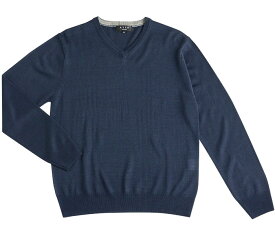 【500円OFFで4,280円】 ニット セーター 天竺 Vネック 洗える ウール混 ビジネス カジュアル 秋 冬 無地 メンズ ハイゲージニット ATTU UOMO ウォッシャブル 春 ギフト プレゼント クリスマス