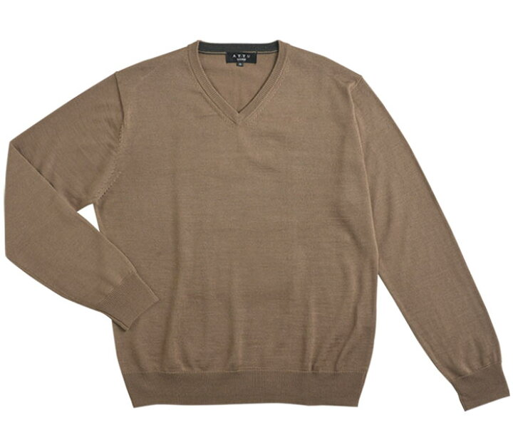 楽天市場 Vネック ニットセーター 天竺 無地 ウォッシャブル メンズ ビジネス カジュアル セーター 洗える 家庭洗濯ok ウール混 秋冬 ハイゲージ ニット Attu Uomo スーツスタイルmarutomi