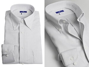 長袖・形態安定加工ワイシャツ(形状安定メンズドレスシャツYシャツ白ワイドSPANOnissinbo)