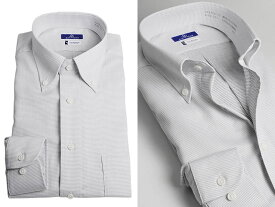 ワイシャツ 形態安定加工 長袖 形状安定 メンズ ドレスシャツ Yシャツ 白 ワイド SPANO nissinbo スーパーノーアイロン