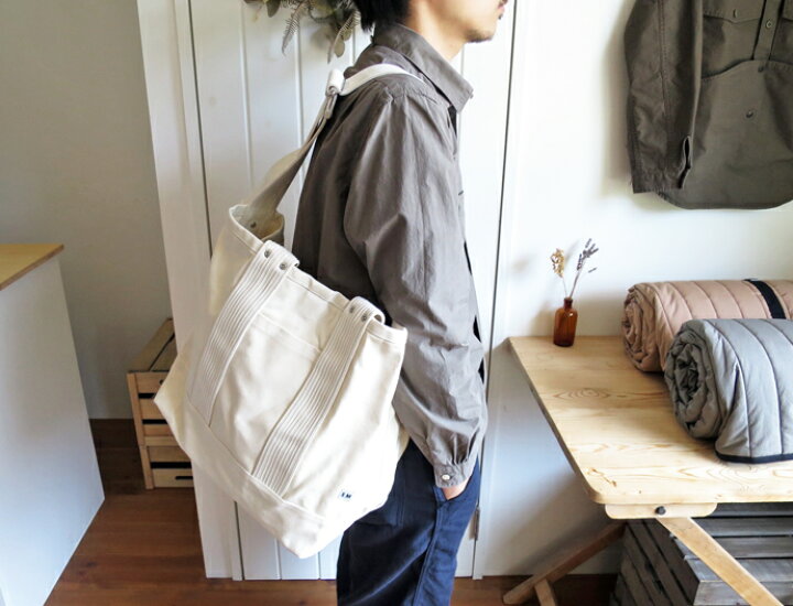 楽天市場】ENDS and MEANS 2way Tote Bag / Natural エンズアンド 