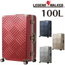 【メーカー直送】＼エントリーで最大P17倍／ レジェンドウォーカー LEGEND WALKER デッキ DECK スーツケース キャリー ハード 大型 100L 10泊以上 Lサイズ フレームタイプ 5510-70 メンズ レディース 旅行 修学旅行 出張 キャリーケース ギフト
