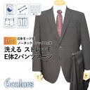 送料無料 秋冬物 2ツボタン ノータック モード型 大きいサイズ 2パンツスーツ（E体）