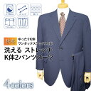 送料無料 秋冬物 2ツボタン ワンタック 大きいサイズ 2パンツスーツ（K体）