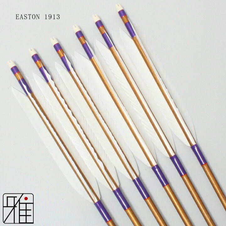楽天市場】弓道 矢 ジュラルミン矢 6本組ホワイトグース 1913シャフト 