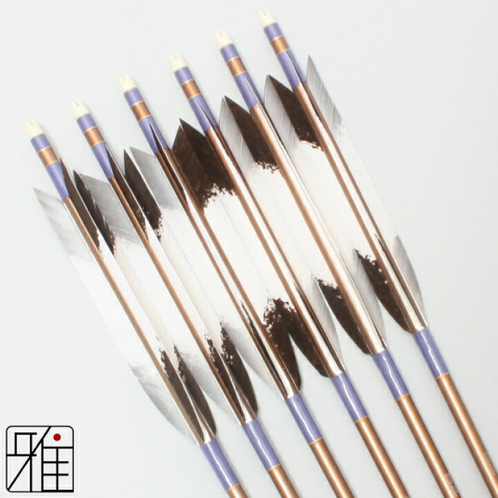 楽天市場】弓道 矢 ジュラルミン矢 6本組ターキー手描染羽 2015 