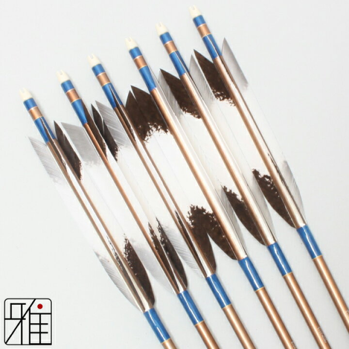 楽天市場】弓道 矢 ジュラルミン矢 6本組ターキー手描染羽 2015 