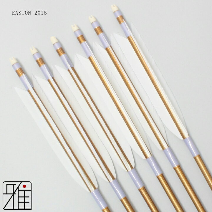 楽天市場】弓道 矢 ジュラルミン矢 6本組ターキー白羽 2015シャフト 