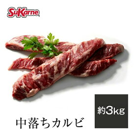 ＼25％OFFクーポン対象！4/27 09:59まで／冷凍中落ちカルビ 約2.6～3kg リブフィンガー カルビ 塊肉 グレインフェッドビーフ 穀物肥育 焼き肉 サイコロステーキ バーベキュー ステーキ BBQ 中落ち 牛肉