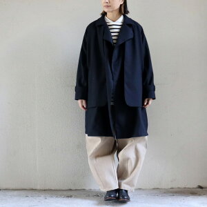 ASEEDONCLOUD �A�V�[�h���N���E�h�@Chimney ash wool Seiyakou inverness coat #navy �y���������z