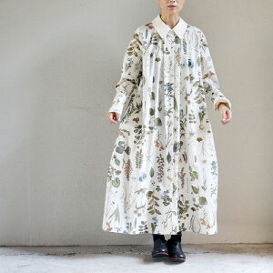 ASEEDONCLOUD AV[hNEh@Tea garden flower print Tea garden gown #off white yz