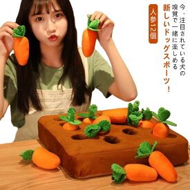 【送料無料】人参畑 人参12個 にんじん畑 にんじん ノーズワーク ペット 知育トイ ペット用 イヌ 犬のおもちゃ 人参 犬 ペットおもちゃ にんじん畑 ねこ 猫 早食い防止 知育玩具 ぬいぐるみ 運動不足 嗅覚訓練 ストレス解消 食いちぎる対策 噛むおもちゃ マット
