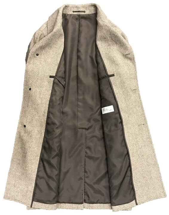 楽天市場】ウール混ホームスパンステンカラーコート504 グレー  